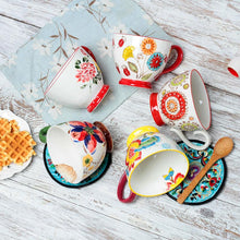 Load image into Gallery viewer, Nordic Coffee Cup Breakfast Cup Hand Painted Soup cup Creative Ceramics Mugs Cereal mugs Water Cups Relief mug CL09282206